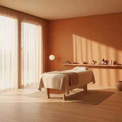 Calm environment for acupuncture treatment